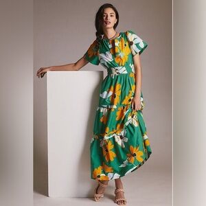 Anthropologie Maeve Somerset Dress in Cotton unlined